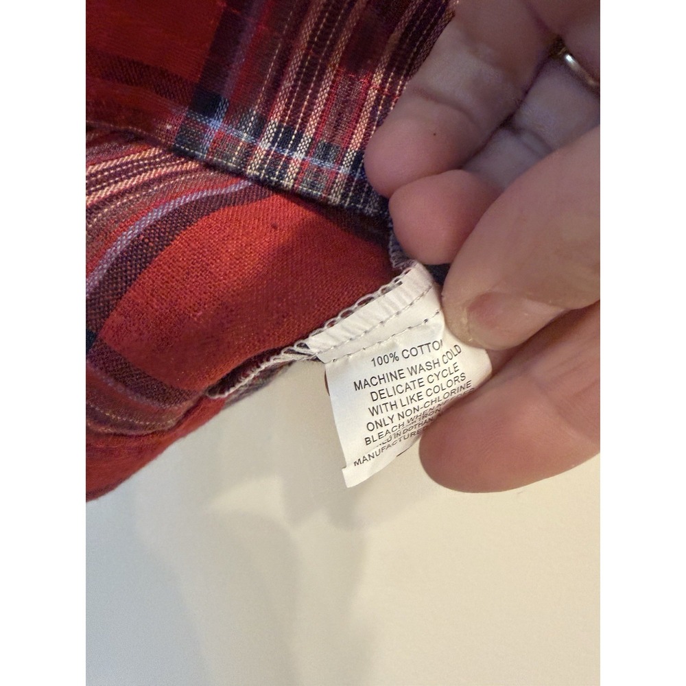 The Oaks Apparel Toddler Boy Red Blue Plaid Short Set Size 3T - Picture 5 of 9